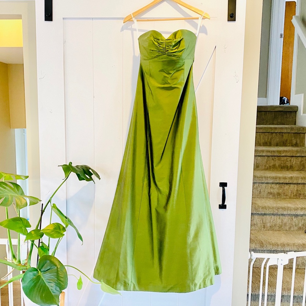 Jenny Yoo Collection Raw Silk Evening Gown!